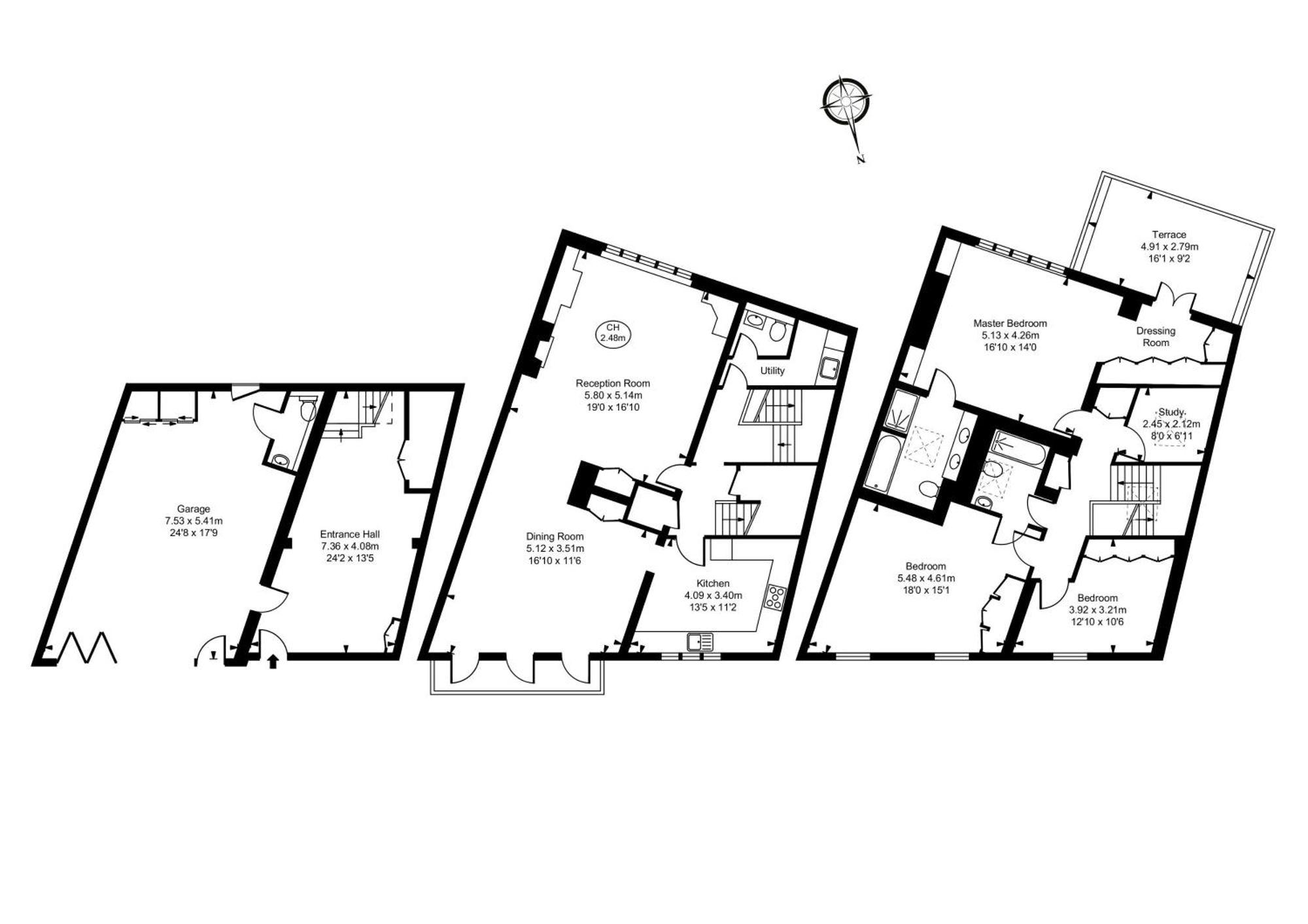 Modern 3 Bedroom Luxury House With Garage In Central London Exteriör bild